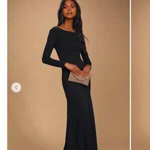 Lulus Black Long Sleeve Maxi Dress ($69)